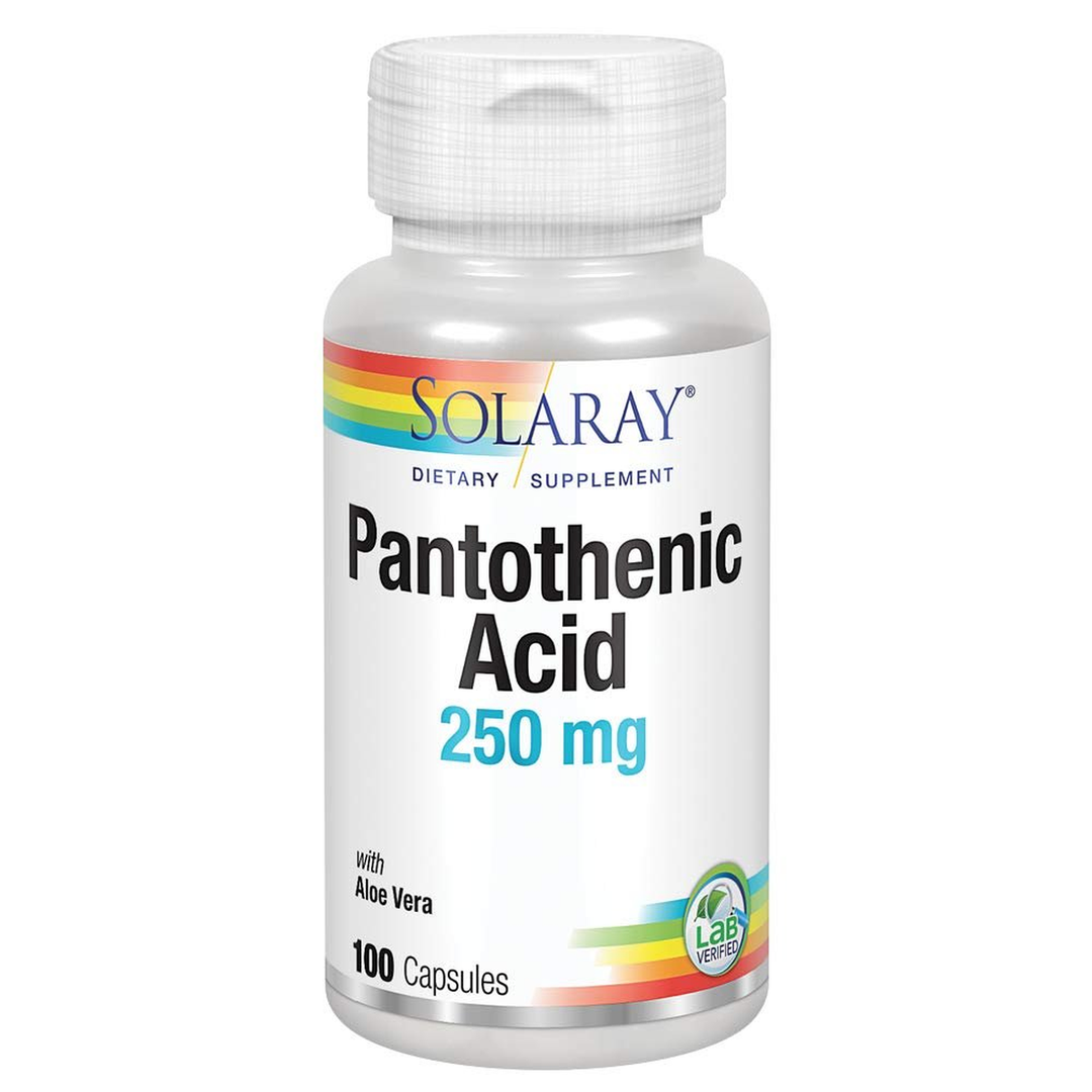 SOLARAY Pantothenic Acid 250mg - 100CT