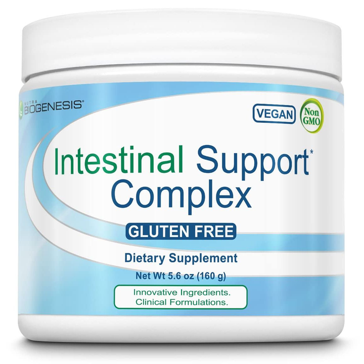 Nutra BioGenesis - Intestinal Support Complex - Slippery Elm, DGL, Marshmallow &amp; L-Glutamine for Intestinal Support - Gluten Free, Vegan, Non-GMO - 160 g