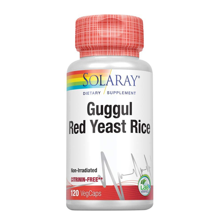 Solaray - Guggul &amp; Red Yeast Rice, 120 capsules
