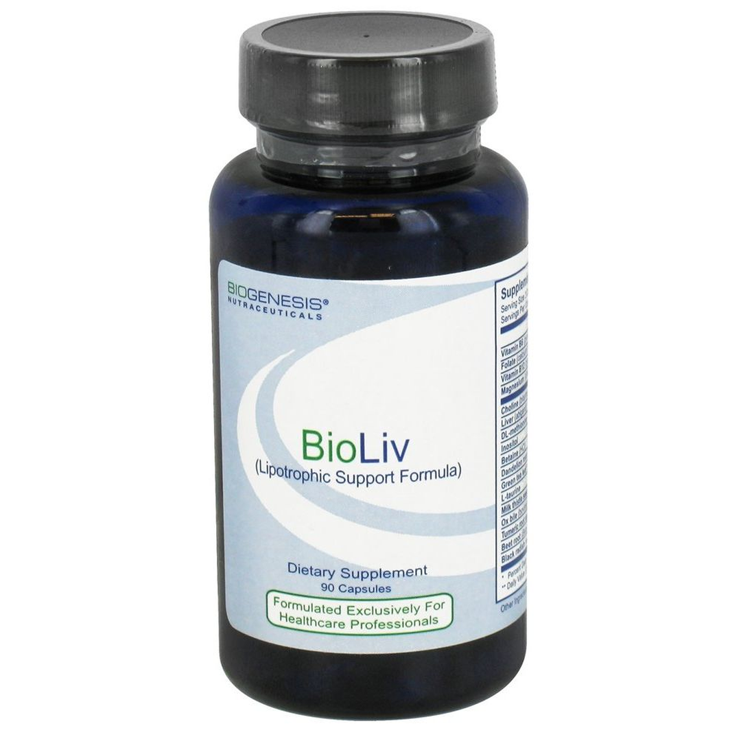 BioGenesis Nutraceuticals - BioLiv Lipotrophic Support Formula - 90 Capsules