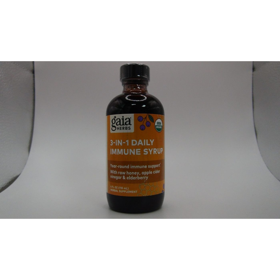 Gaia Herbs Black Elderberry Syrup Adult Daily - Immune Support Supplement - 3 Fl Oz (9-Day Supply)