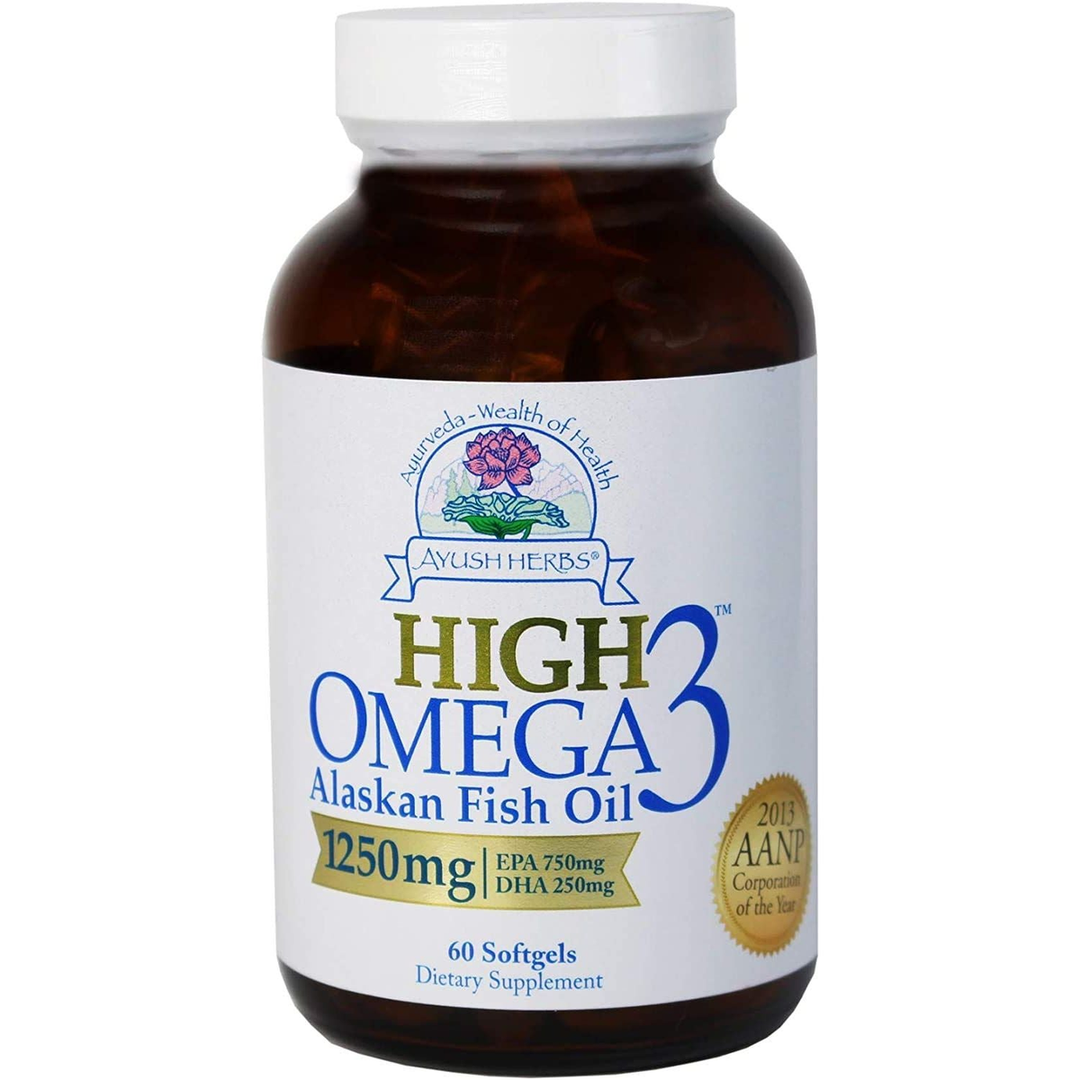 Ayush Herbs High Omega-3  60gels