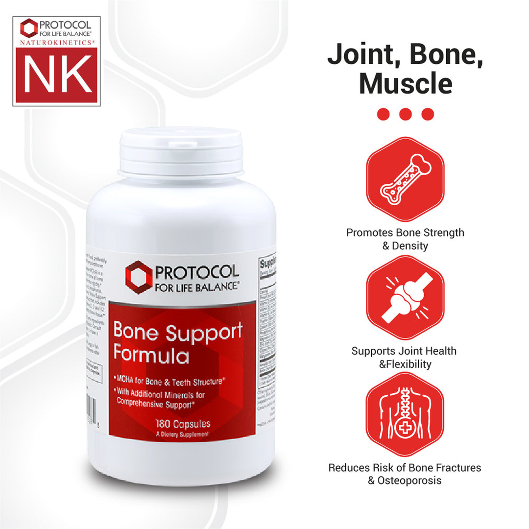 Protocol for Life Balance Bone Support Formula 180 Capsules - P1228