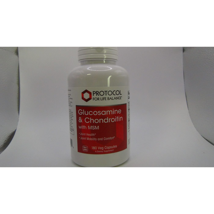 Protocol For Life Balance Glucosamine &amp; Chondroitin with MSM 180 Capsules - P3172
