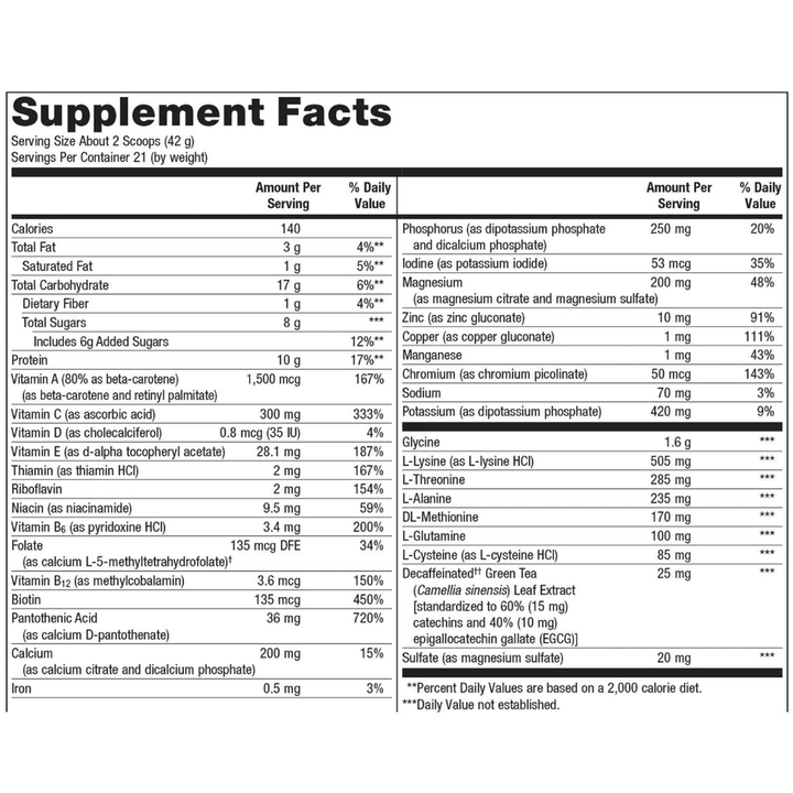 Metagenics UltraClear Plus Original Vanilla 31.11oz