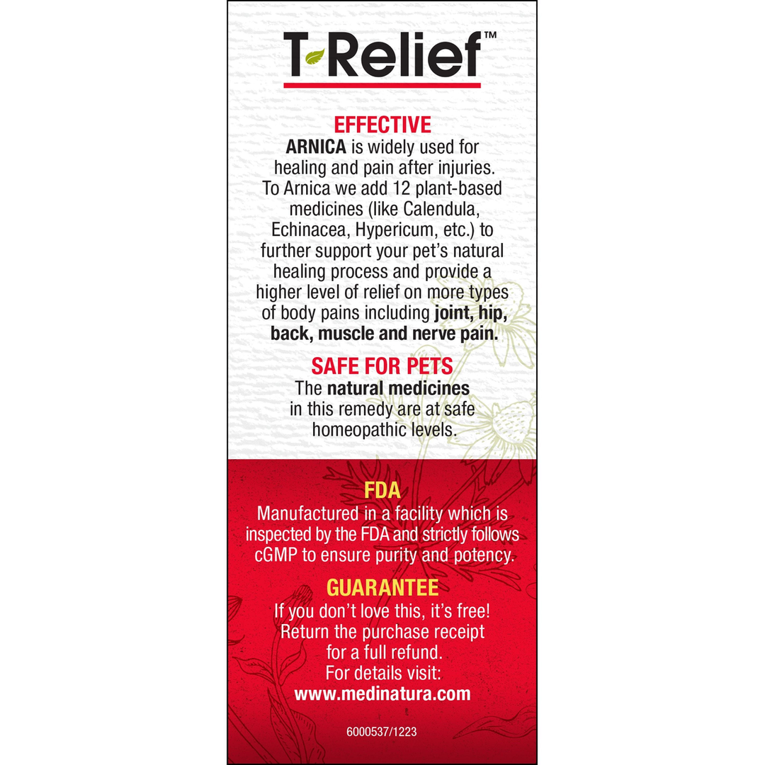 MediNatura T-Relief Pet Pain 90 Tablets