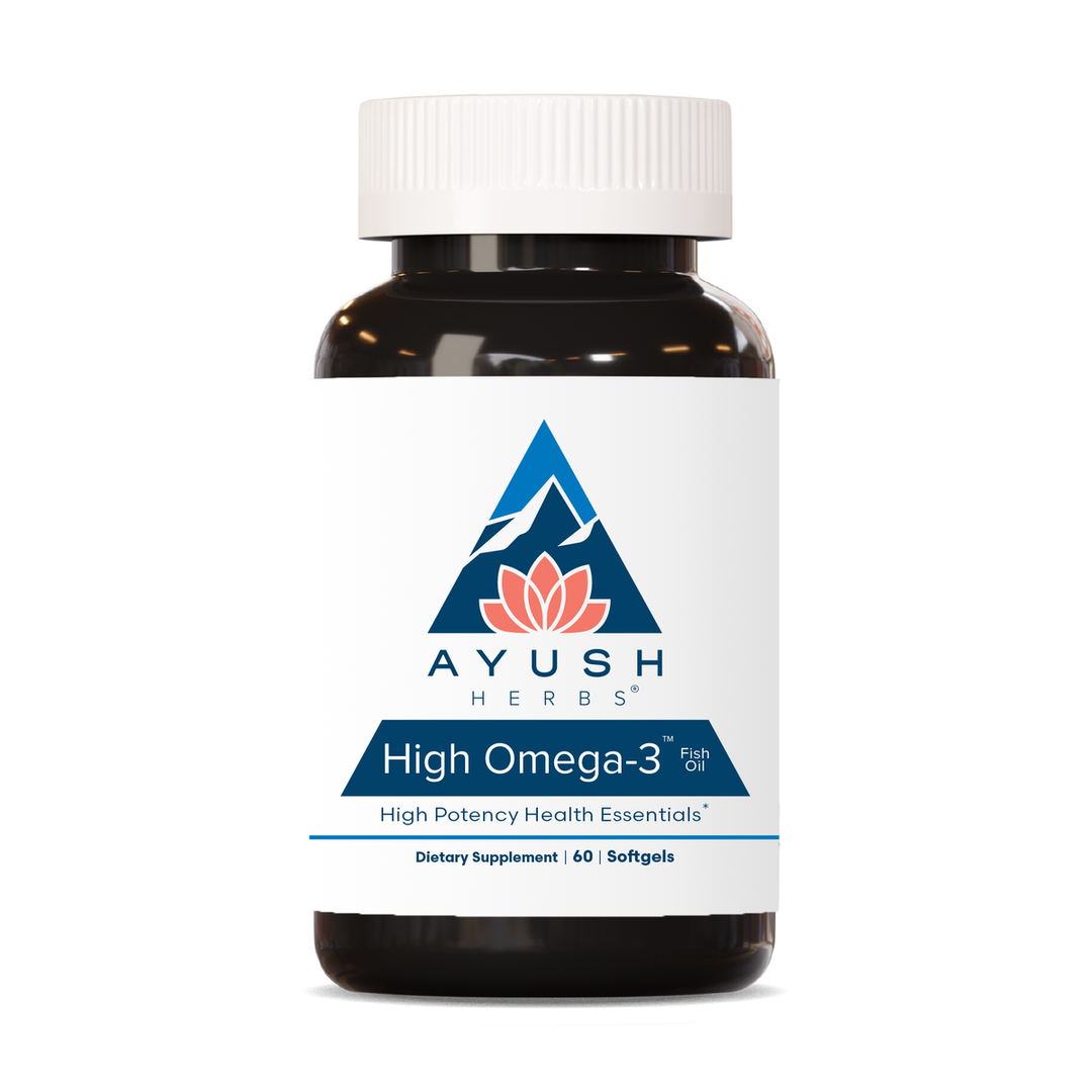 Ayush Herbs High Omega-3  60gels - 2 Pack