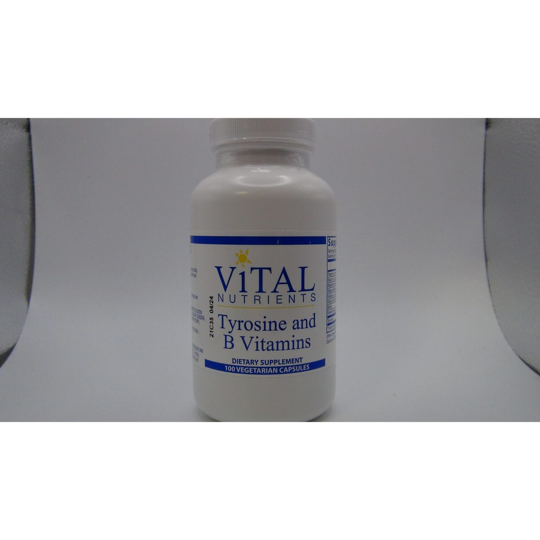 Vital Nutrients Tyrosine and B-Vitamins 100 Capsules