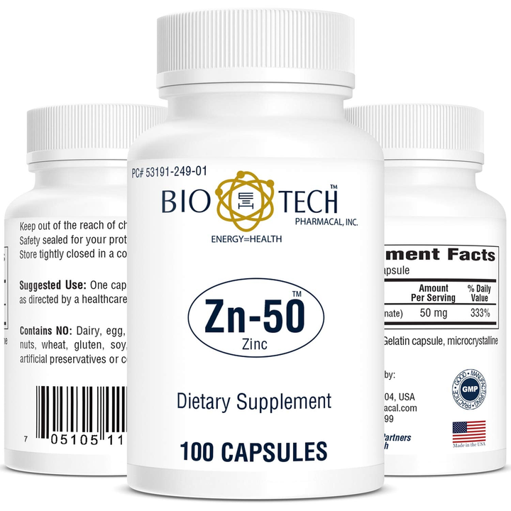 Biotech Zn-50 Zinc 100 Capsules