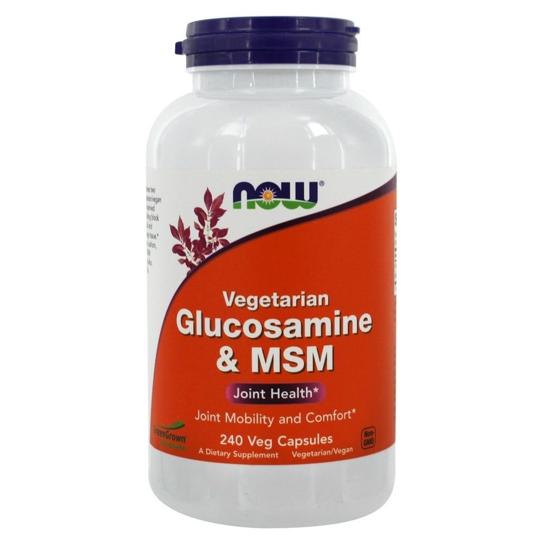 Now Foods Glucosamine &amp; MSM (Vegetarian) 240 Vcaps - 3131