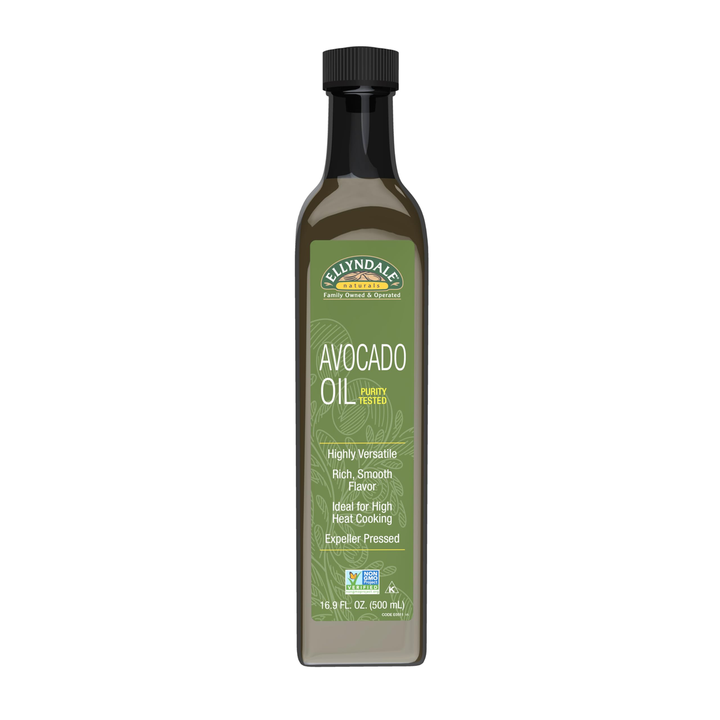 Now Real Foods Ellyndale Avocado Cooking Oil in Glass Bottle 16.9 Oz - E0511