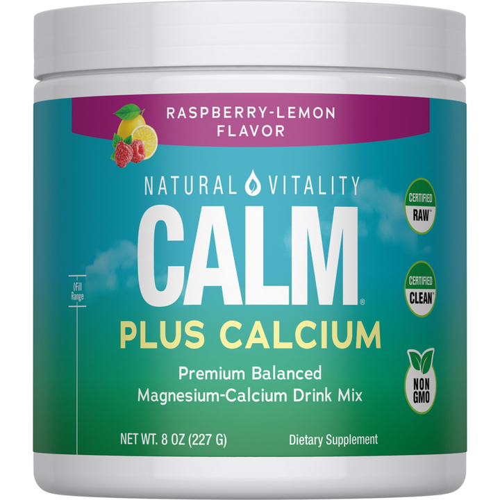 Natural Vitality Calm Plus Calcium Raspberry / Lemon 8oz