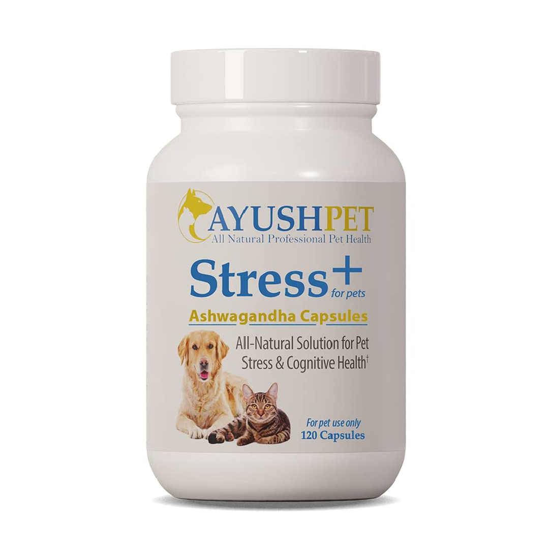 Ayush Herbs Ashwagandha Vet Stress Support 120 Capsules