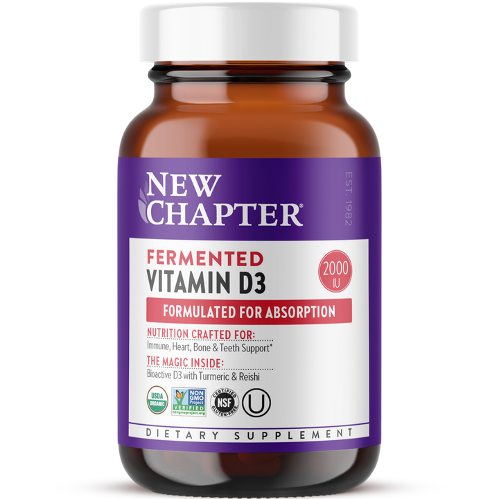 New Chapter Fermented Vitamin D3 30 Tablets