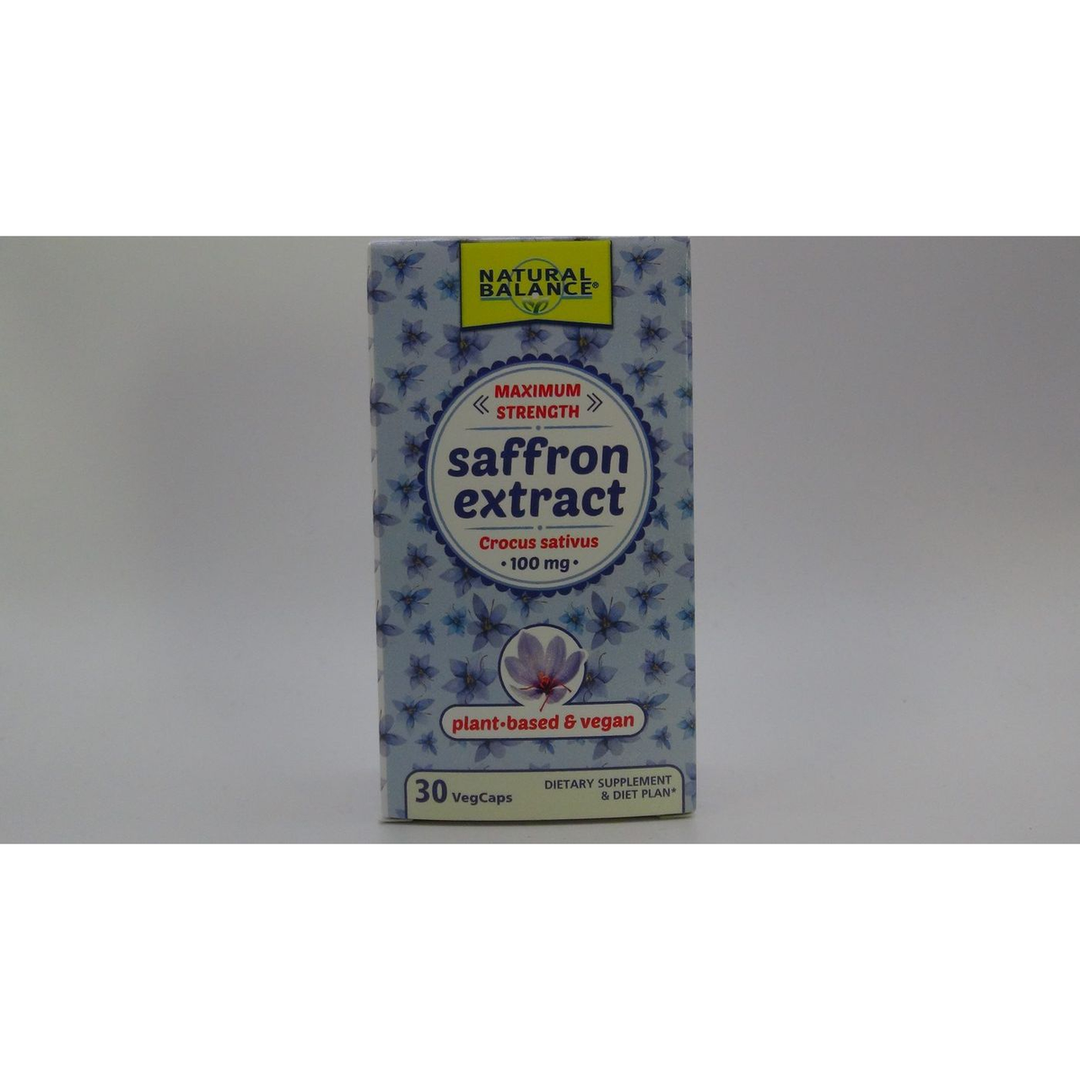 Natural Balance Saffron Extract 100 mg 30 Vcaps