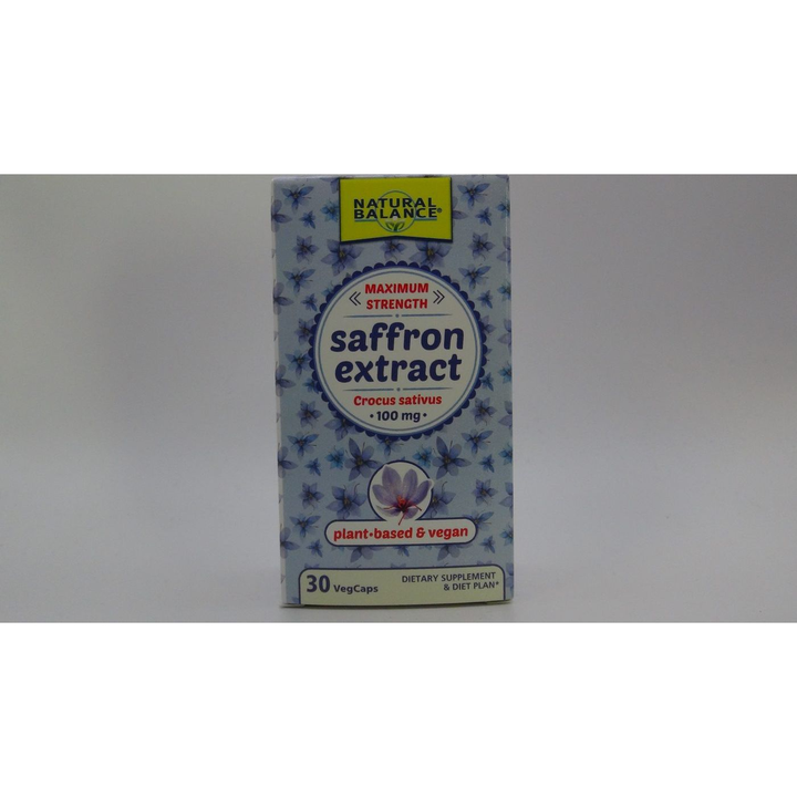 Natural Balance Saffron Extract 100 mg 30 Vcaps