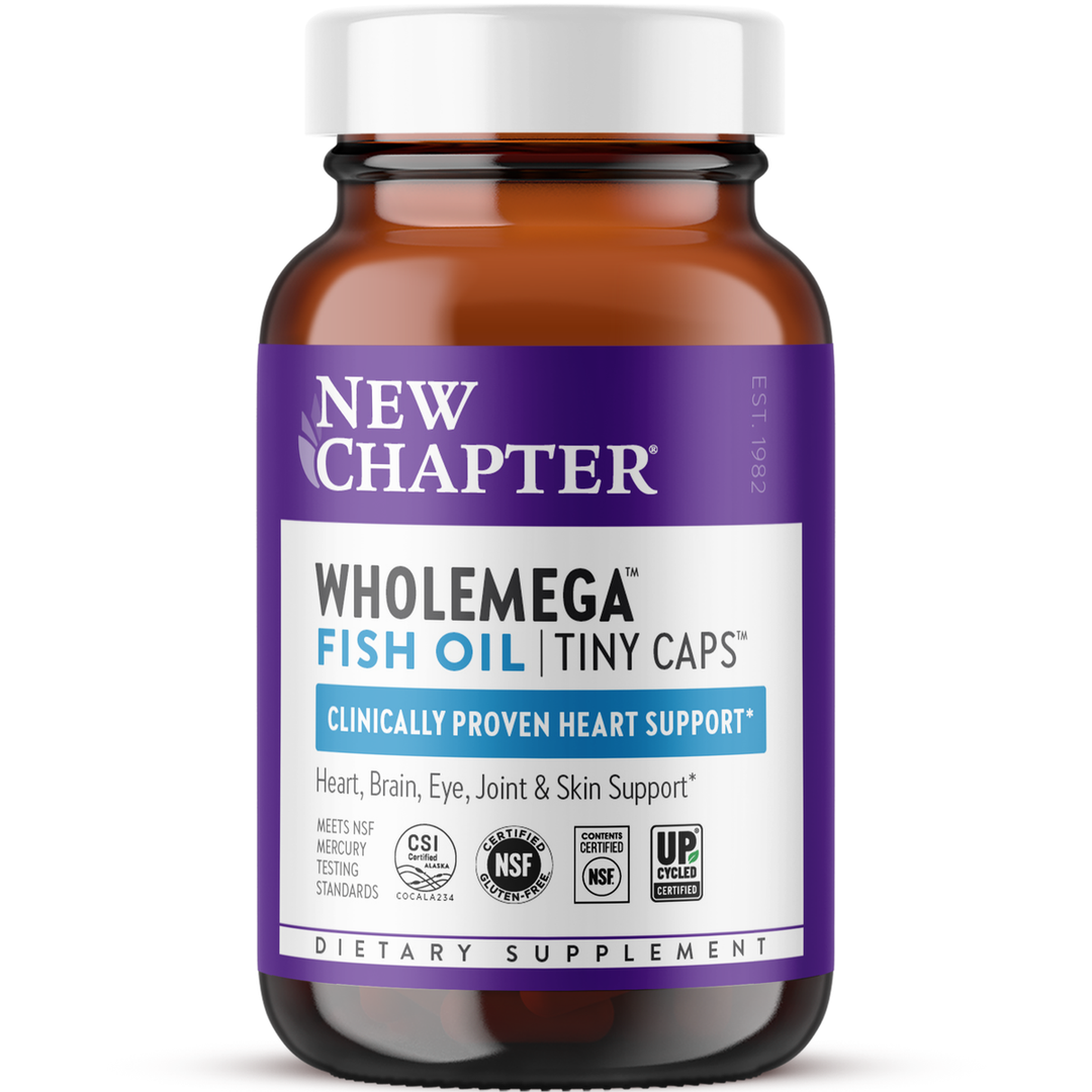 New Chapter WholeMega Fish Oil Tiny Caps 90 Softgels