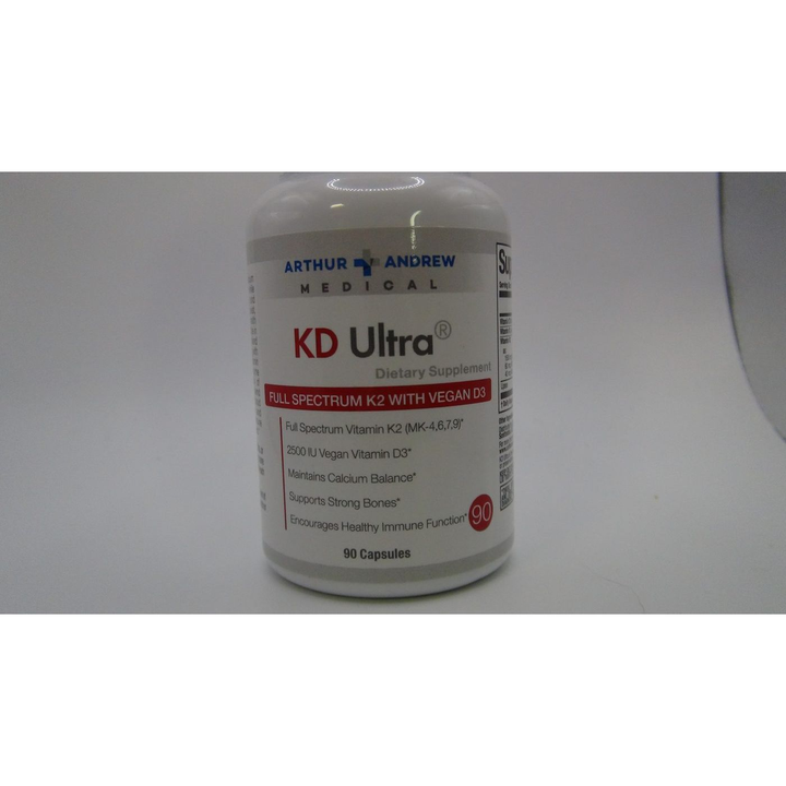 Arthur Andrew KD Ultra Full Specturm K2 &amp; Vegan D3 90 Capsules