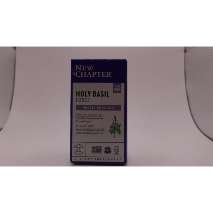 New Chapter - Holy Basil Force - 120 Vegetarian Capsules