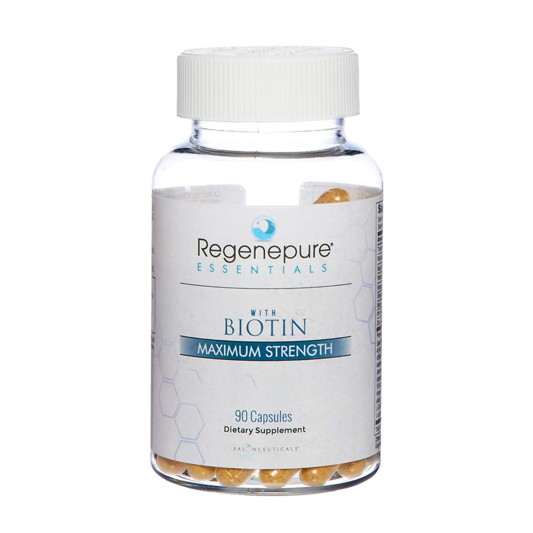 Regenepure - Advanced Hair Loss Formula with Biotin Maximum Strength - 90 Capsules