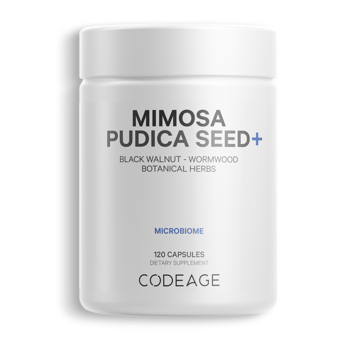 Codeage - Amen Mimosa Pudica Seed Capsules - 2 Month Supply - Organic Mimosa Pudica - 120 Vegetable Capsule(s)