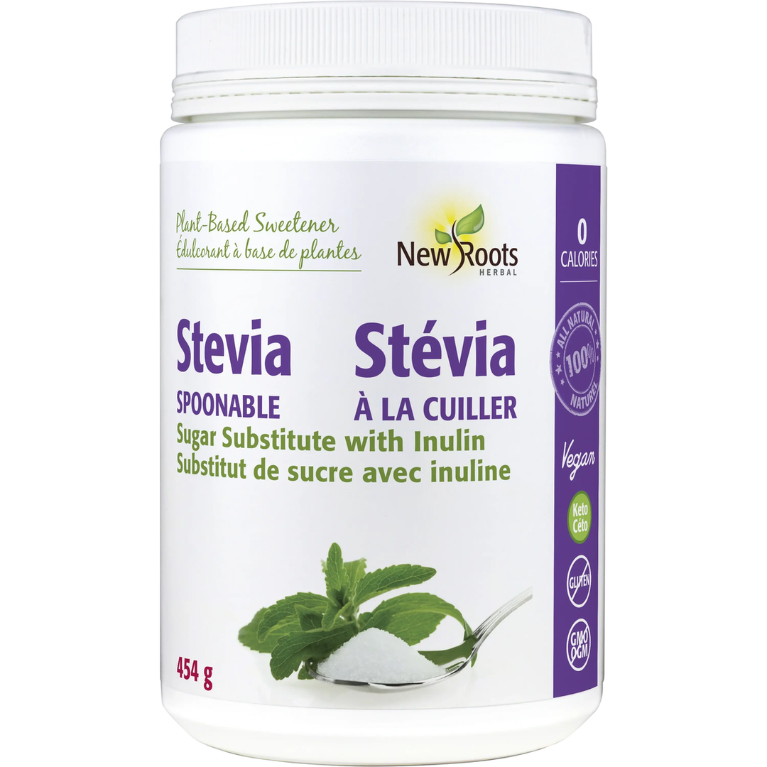 New Roots Herbal Stevia Sugar Spoonable 454 Grams