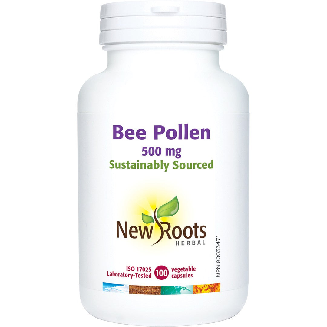New Roots Herbal Bee Pollen 500 mg 100 Capsules