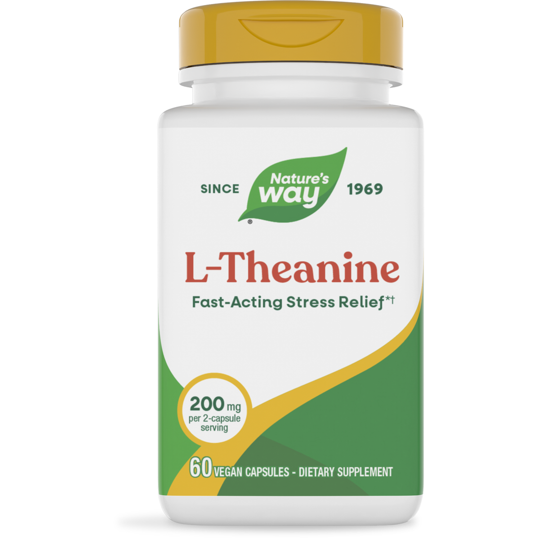 Nature's Way Enzymatic Therapy L-theanine 60 cap 09556 - 2 Pack