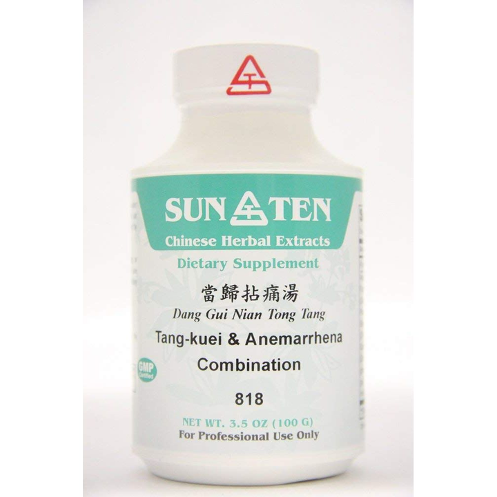 Sun Ten - Tang-KUEI &amp; ANEMARRHENA COMBIN Dang GUI Nian Tong Tang 818 Concentrated Granules 100g