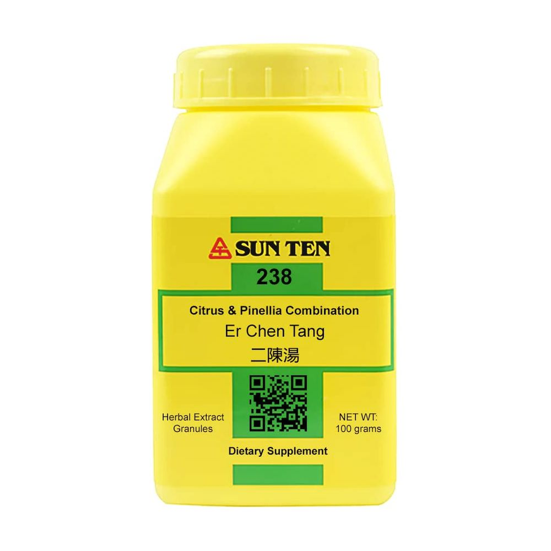 Sun Ten - Citrus &amp; PINELLIA Combination Er Chen Tang 238 Concentrated Granules 100g