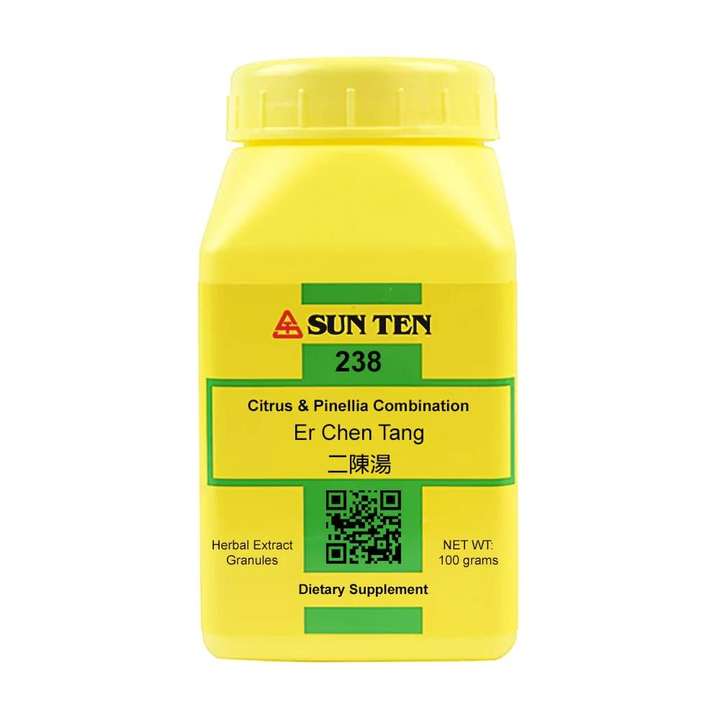 Sun Ten - Citrus &amp; PINELLIA Combination Er Chen Tang 238 Concentrated Granules 100g