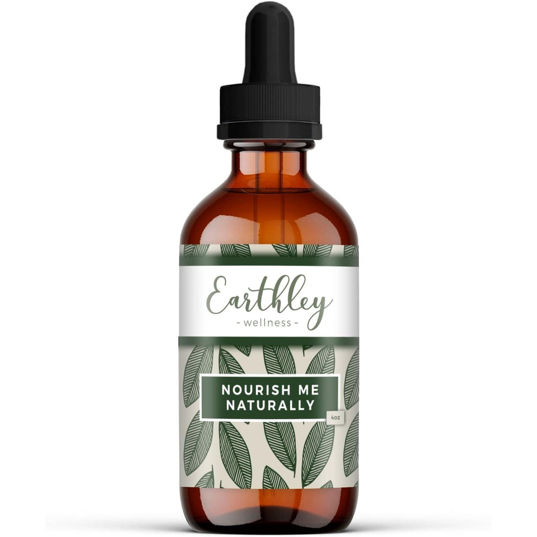 Earthley Wellness, Nourish Naturally, All Natural Herbal Multivitamin, Whole, Natural, Organic Herbs, Natually Occuring Vitamins and Minerals, Complete Nutrition, Trace Minerals (4oz, Nourish Her)