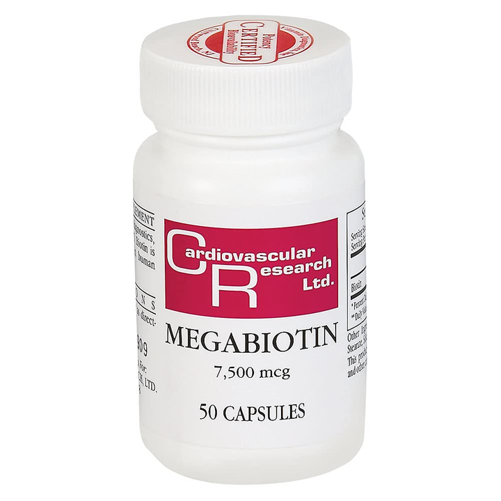 Cardiovascular Research - Megabiotin, 7500 mcg, 50 capsules