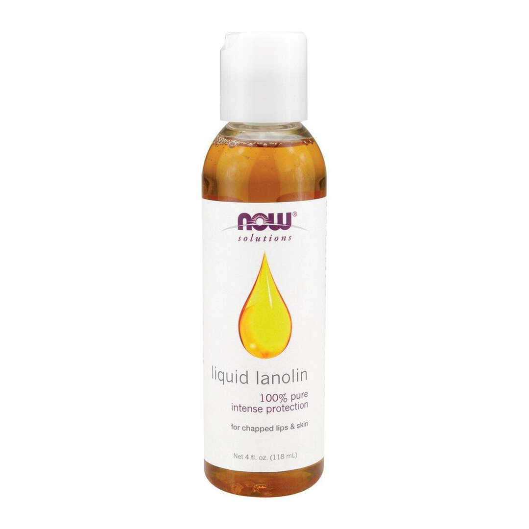 NOW Liquid Lanolin Pure, 4-Ounce (Pack Of 2)