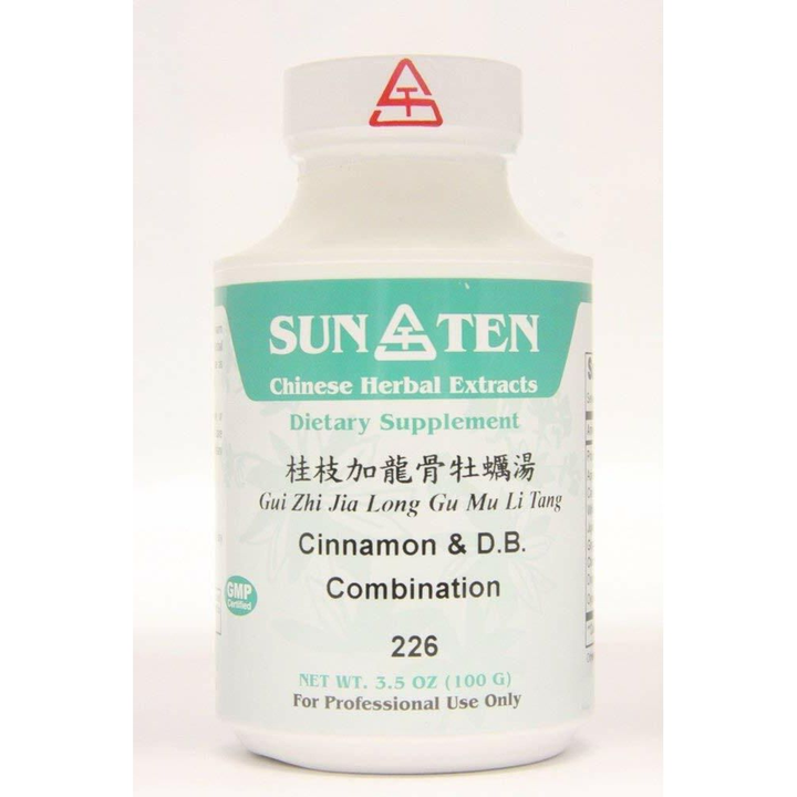 Sun Ten - Cinnamon &amp; Dragon Bone COMBINA GUI Zhi Jia Long Gu Mu Li Tang Concentrated Granules 100g 226