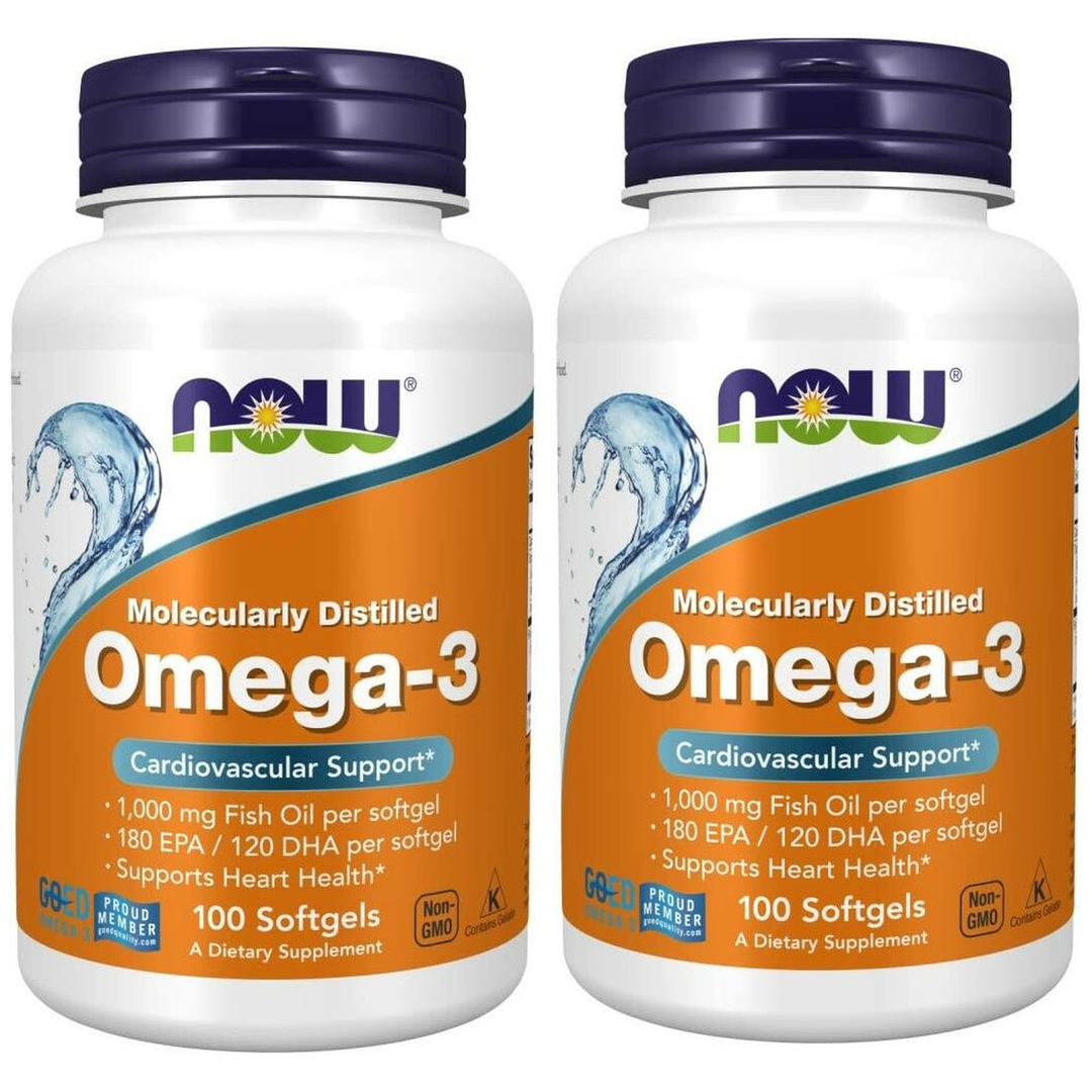 Now Omega-3 2000mg, 100 Count (Pack of 2)