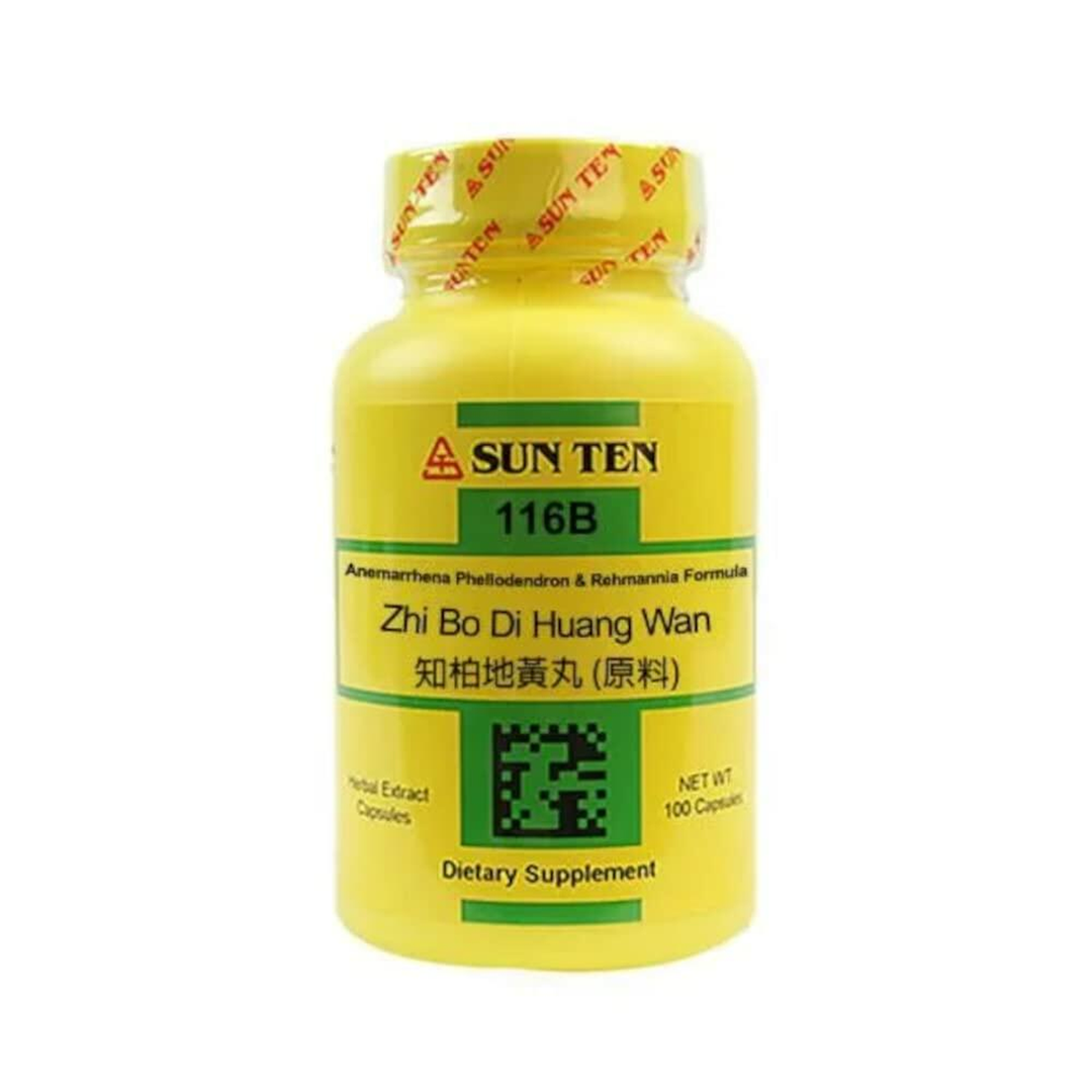 Sun Ten - Anemarrhena, Phellodendron &amp; Rehmannia Formula, 100 Capsules, 116B Zhi Bo Di Huang Wan