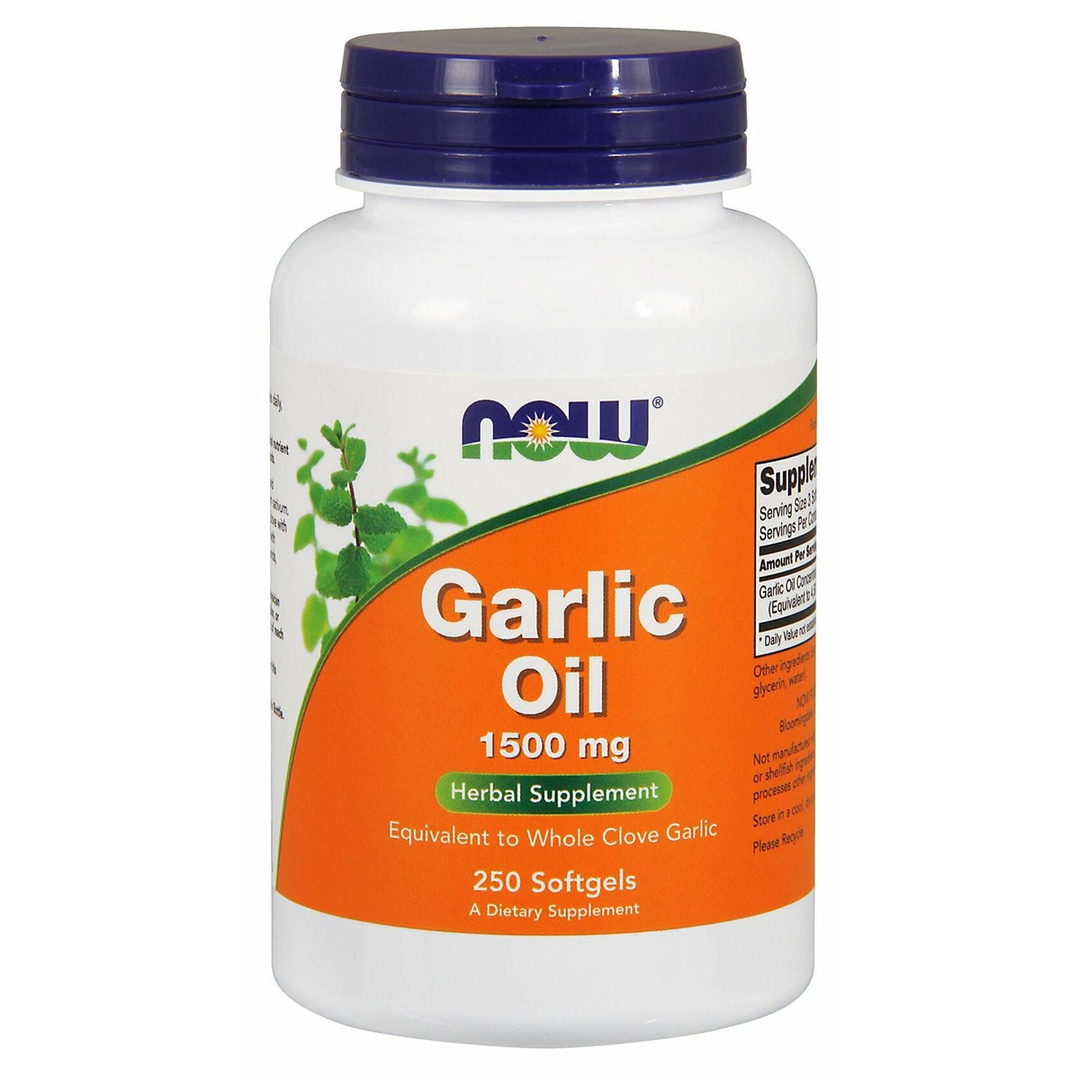 NOW Foods, Garlic Oil 1500mg, 250 SGELS (Pack of 4)
