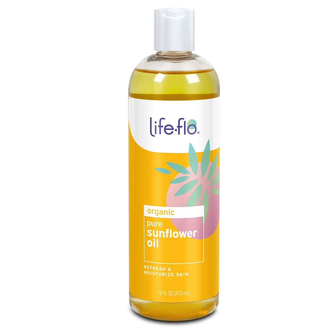 LIFE-FLO Carrier Oil 16oz (Pure Sunflower Oil)
