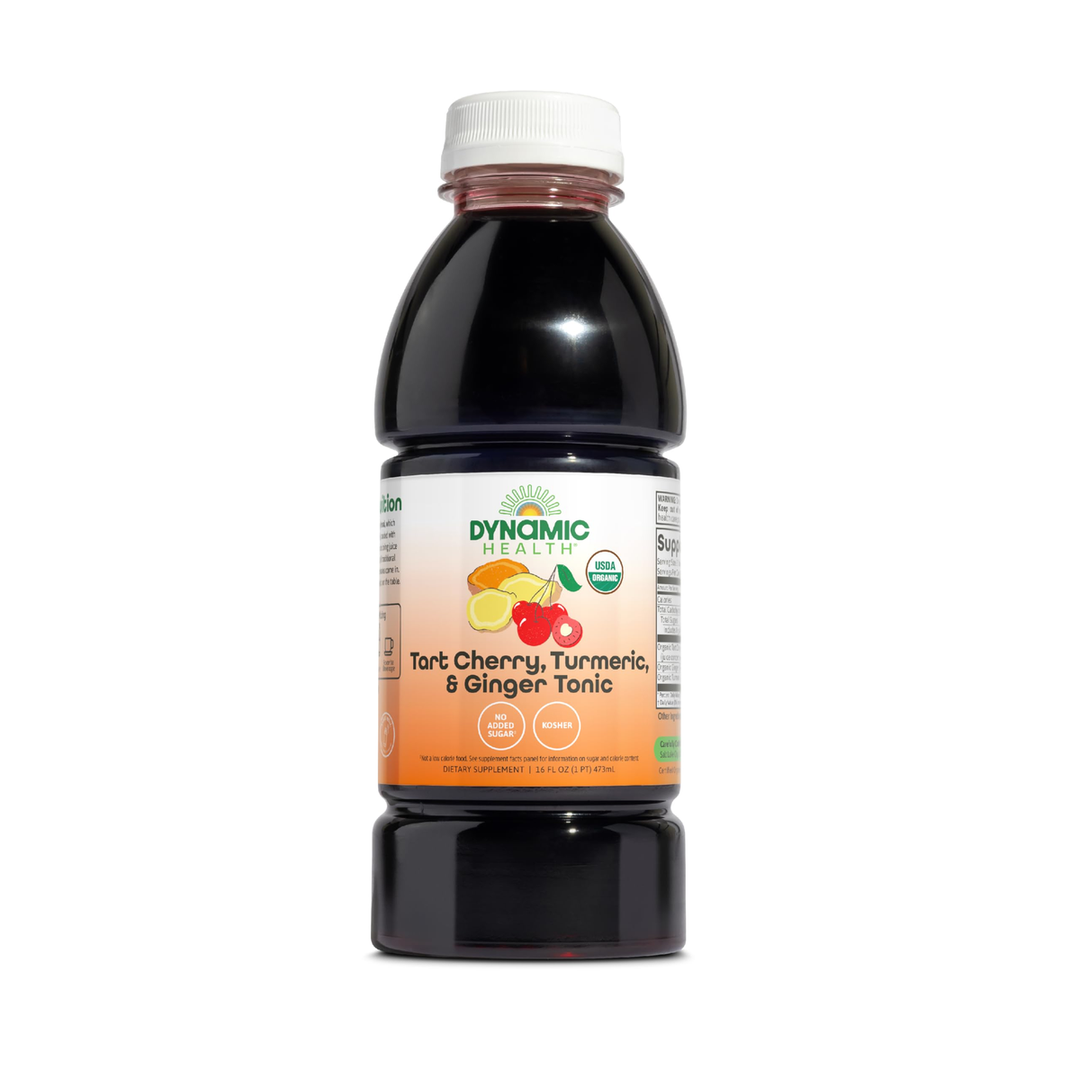 Dynamic Health Tart Cherry Juice Tonic with Turmeric &amp; Ginger 16 Fl Oz