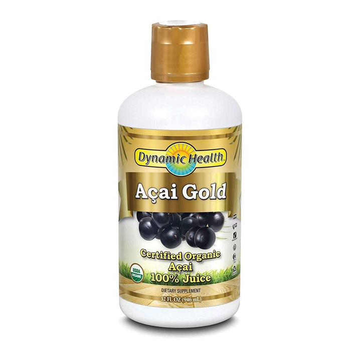 Acai Gold 100% Organic Dynamic Health 32 oz Liquid