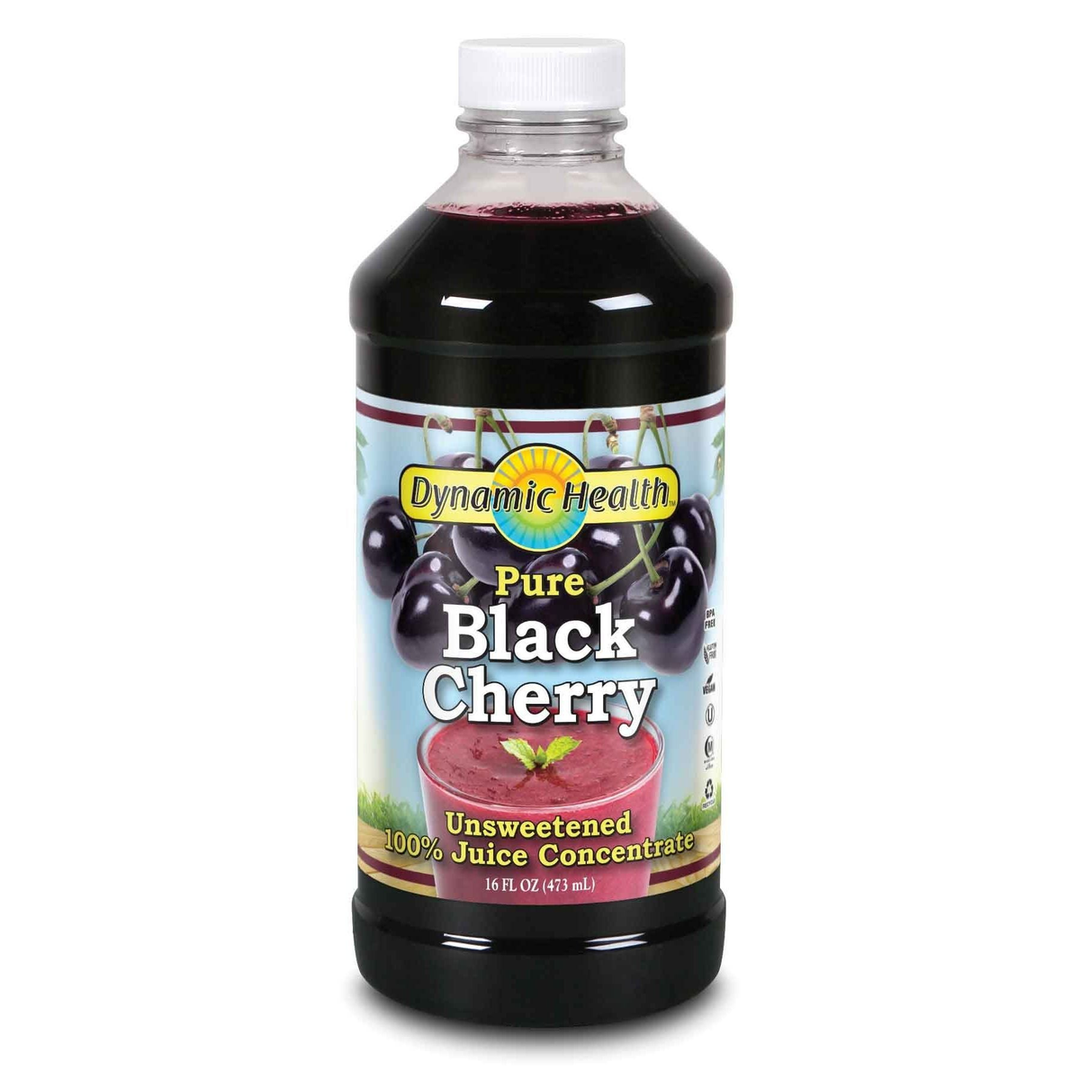 Dynamic Health 100% Pure Black Cherry Juice Concentrate 16 Servings (Packaging Varies)