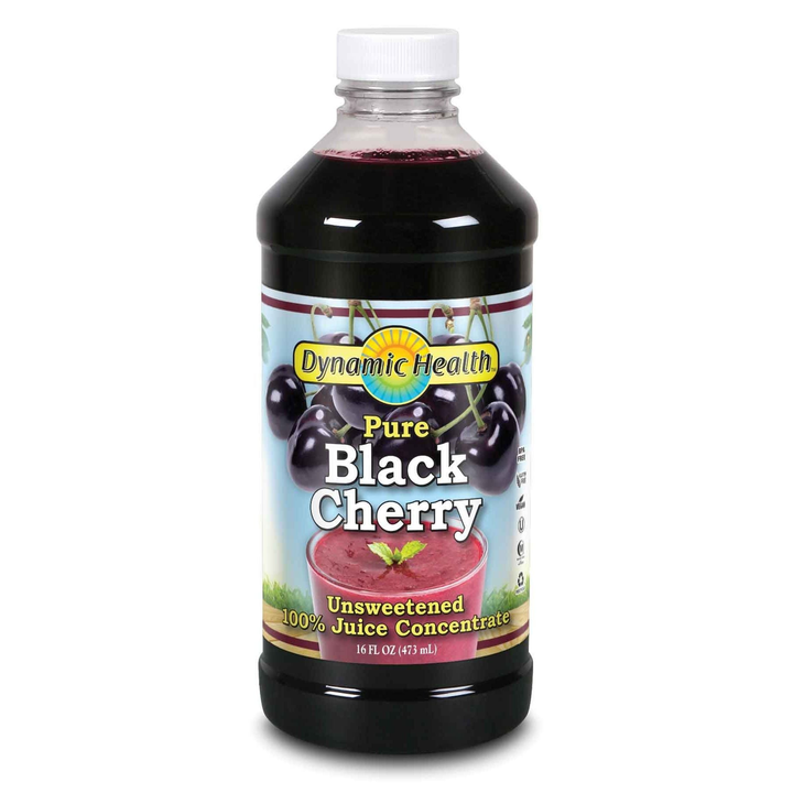 Dynamic Health 100% Pure Black Cherry Juice Concentrate 16 Servings (Packaging Varies)