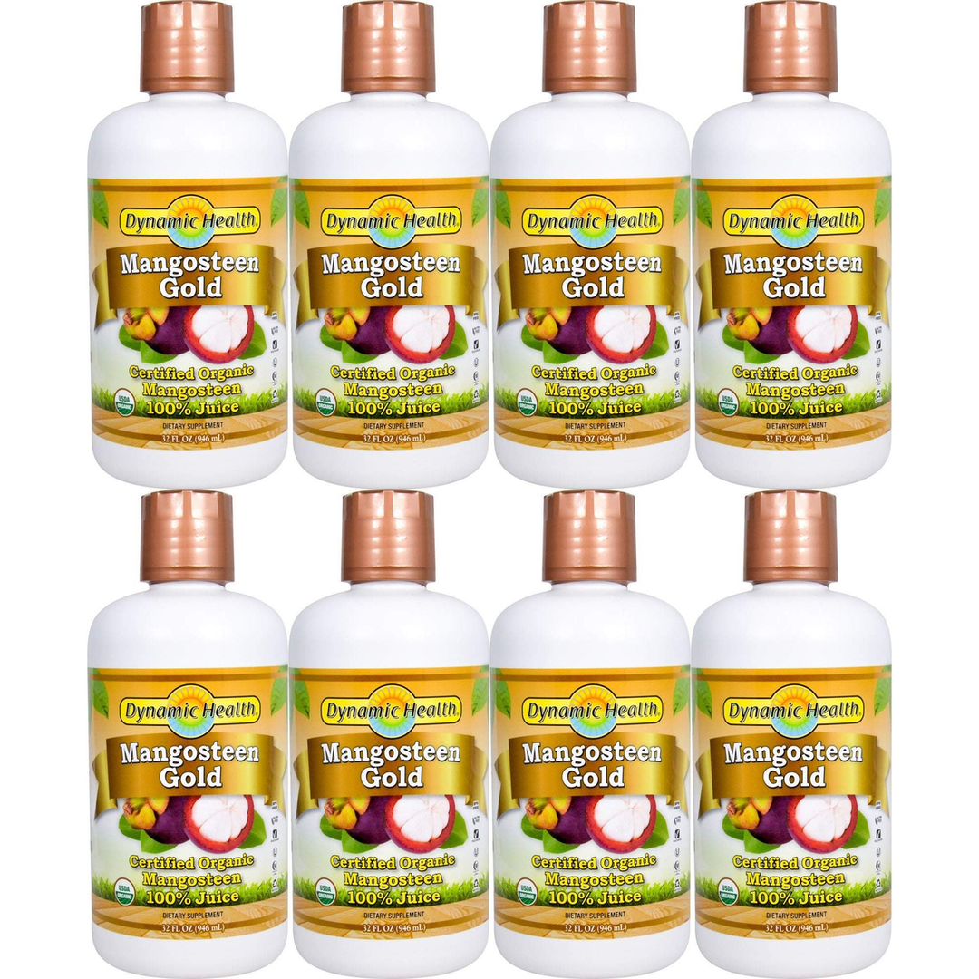 Dynamic Health Mangosteen Gold 100% Pure 32 oz ( Multi-Pack)