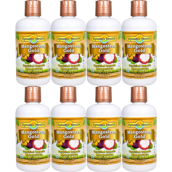 Dynamic Health Mangosteen Gold 100% Pure 32 oz ( Multi-Pack)