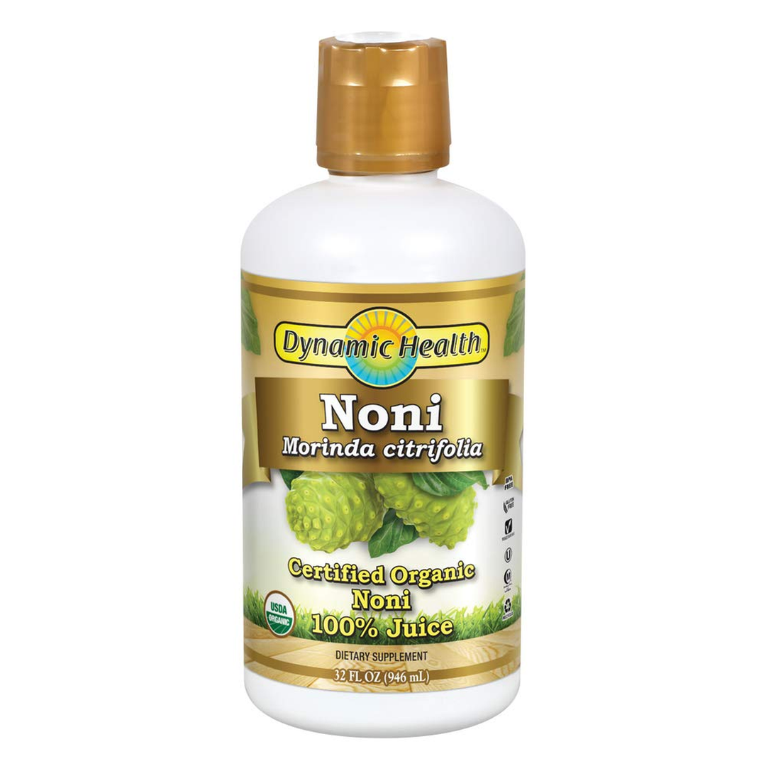 Dynamic Health Organic Noni (Morinda citrifolia) 100% Juice 32oz