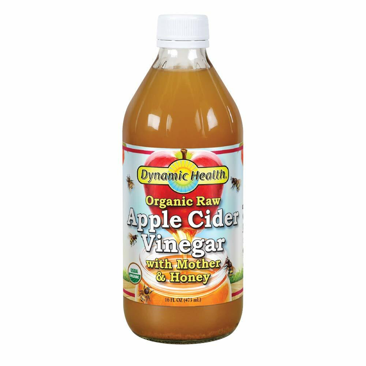 Dynamic Health Apple Cider Vinegar with the Mother and Natural Honey, 16 Ounce