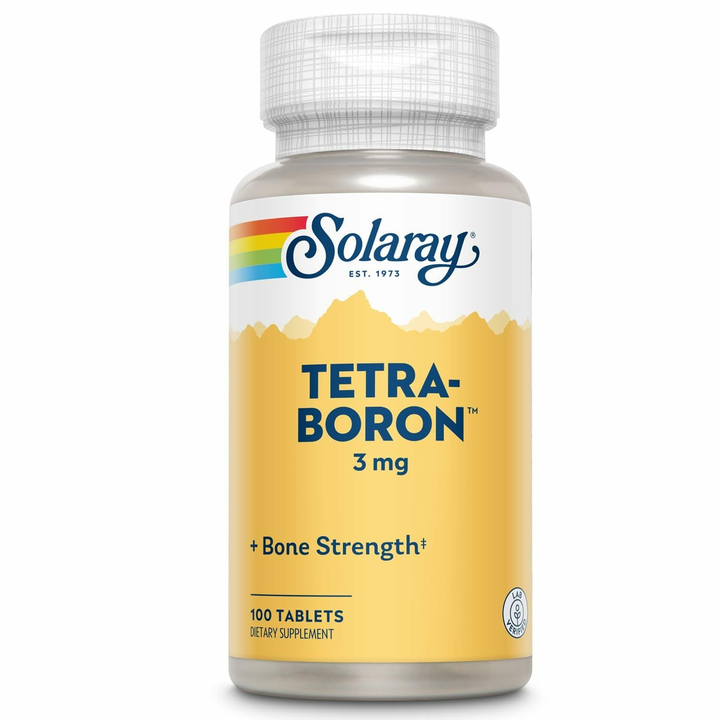 Solaray Tetra Boron 3mg Tablets 100 Count