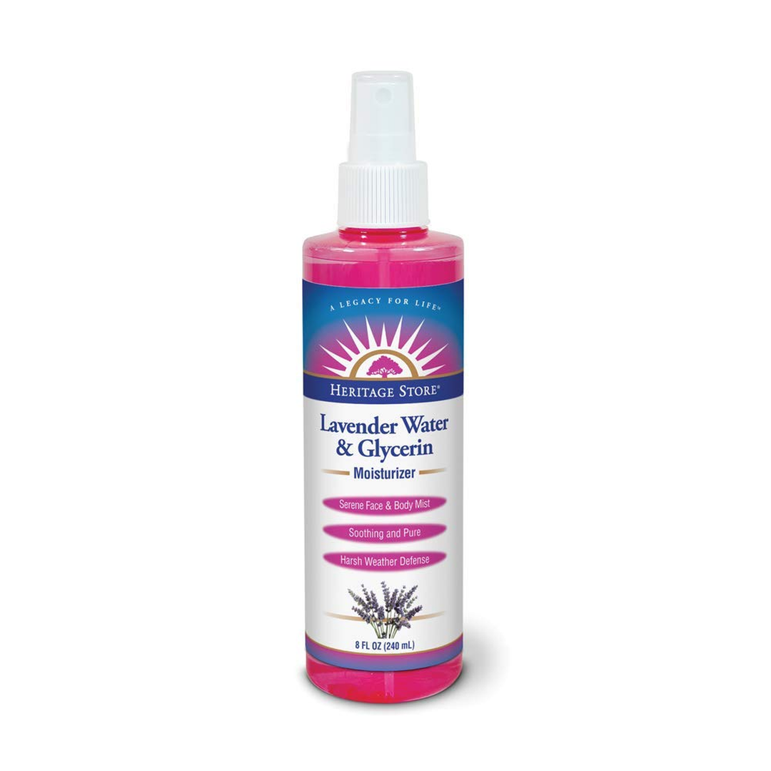 Lavender Water and Glycerin Moisturizer, 8 OZ by Heritage Products (Pack of 2)