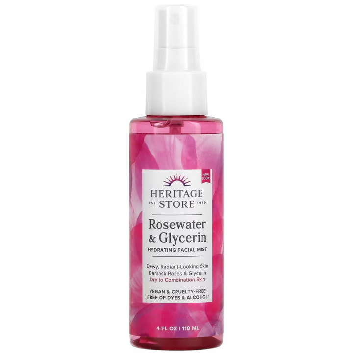 HERITAGE STORE Glyerine &amp; Rosewater 4 oz Liquid